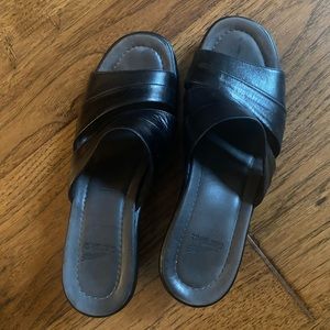 Dansko black sandals 39